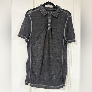 Helix Men's Black Polo Shirt